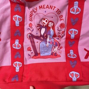 Limited EditionNightmare Before Christmas Pink & Red Tote - "Simply Meant To Be"